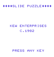 Slide Puzzle